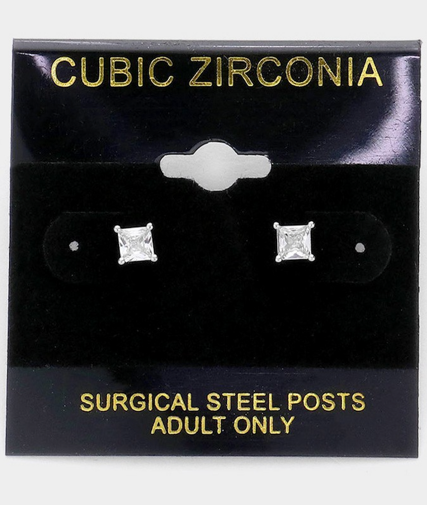 Cubic Zirconia Rhinestone Earrings