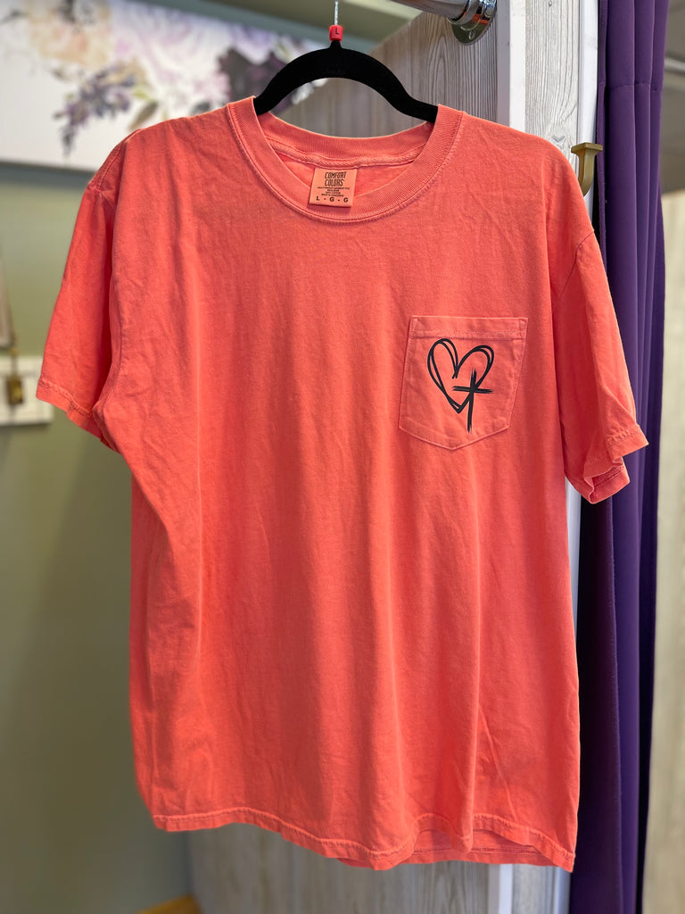 Large ONLY Heart Cross Tee