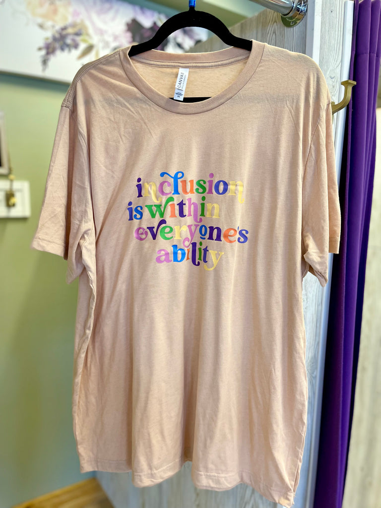 2XL ONLY Inclusion Tan Tee