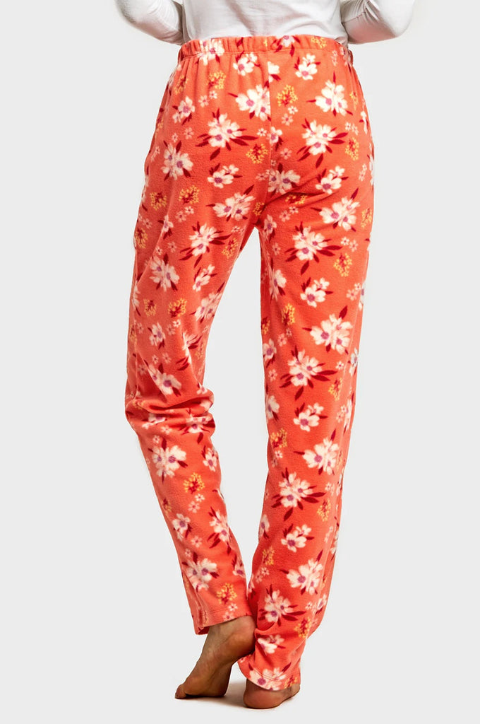 Coral Floral Pajama Pants