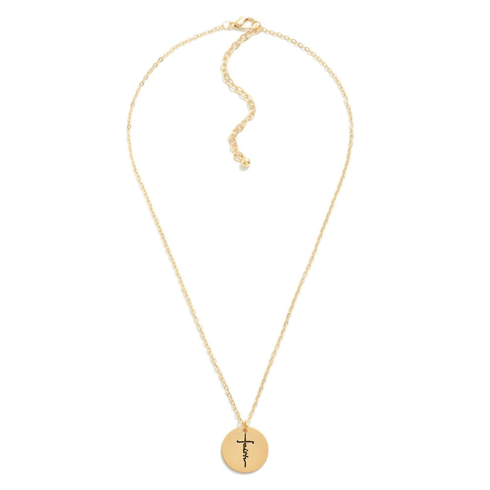 Gold Faith Necklace