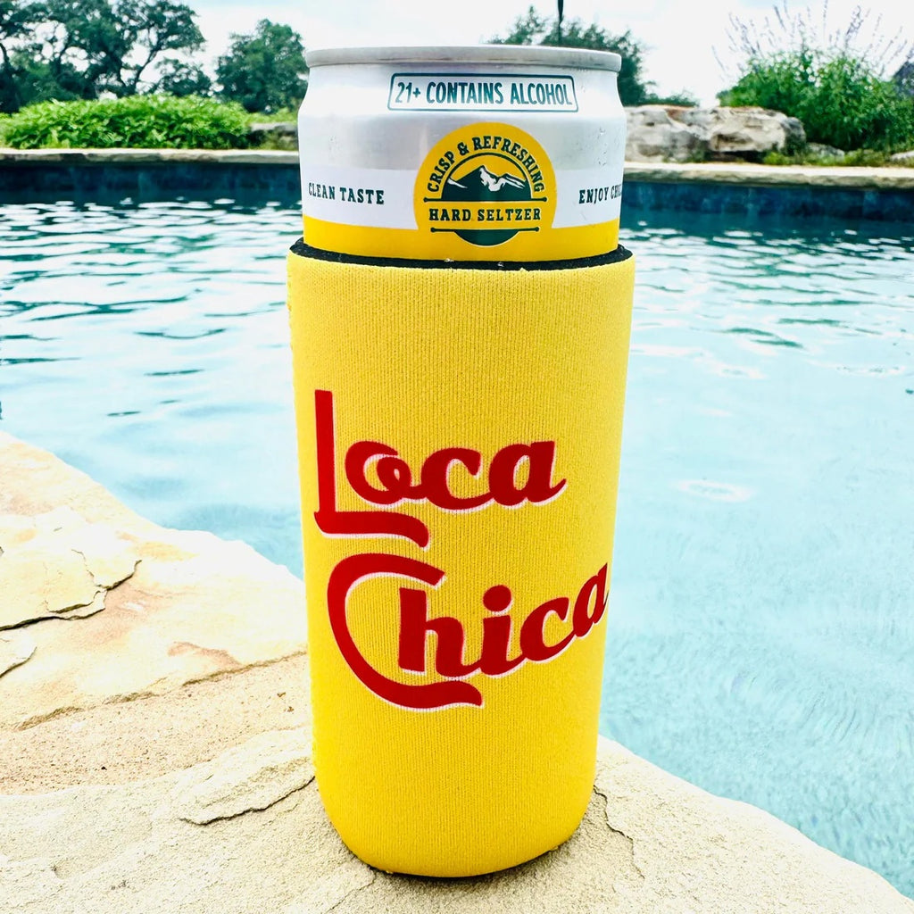 Loca Chica Slim Can Coozie
