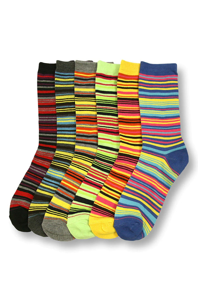 Colorful Stripes Crew Socks