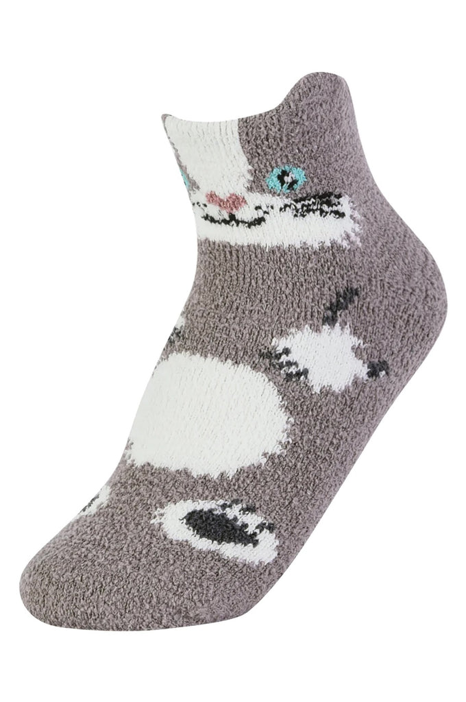 3PK Animal Fuzzy Socks