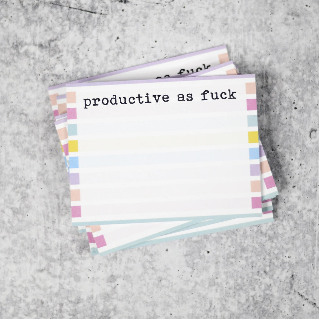Productive as F*ck Notepad - Roseabella 