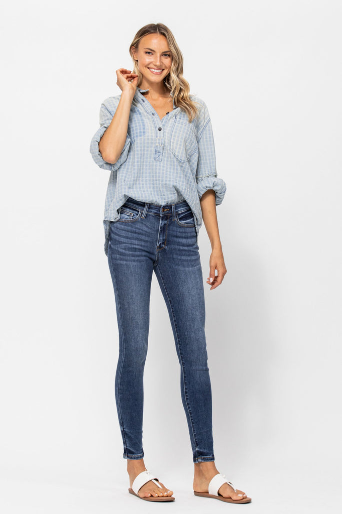 REG & PLUS Handsand Resin Skinny Jeans - Roseabella 